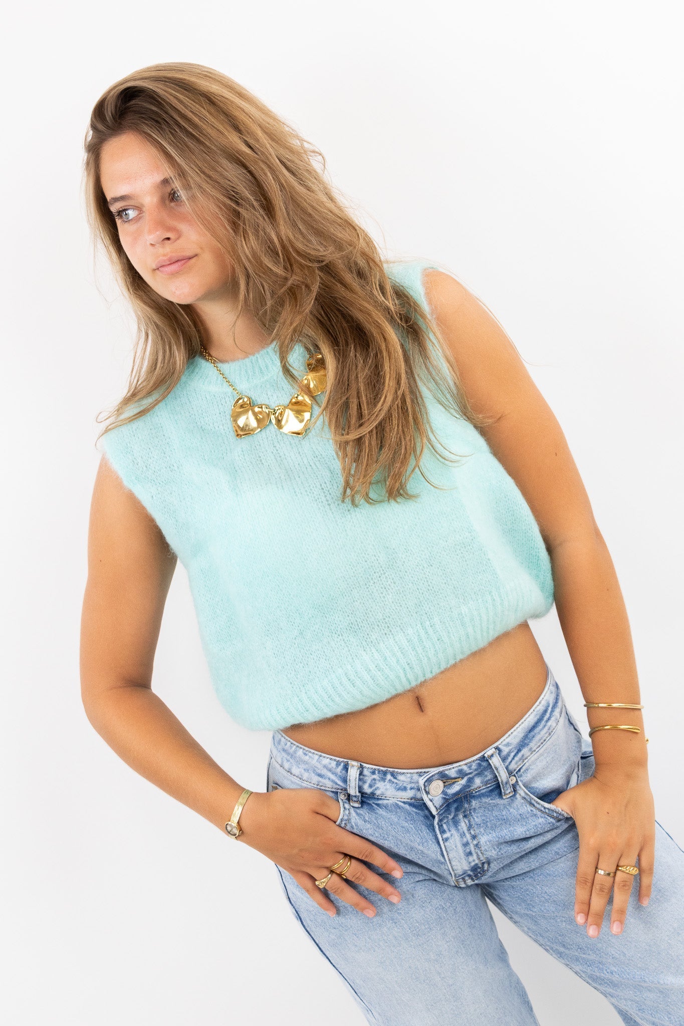 Fluffy Cropped Knit